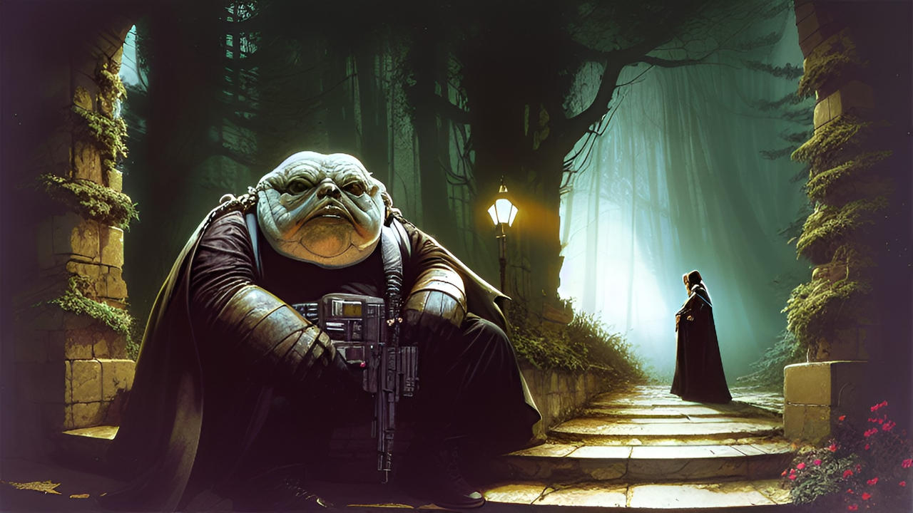 Young Jabba Guard Duty by Spitemonkey on DeviantArt