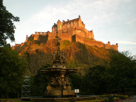 the castel of Edinburgh