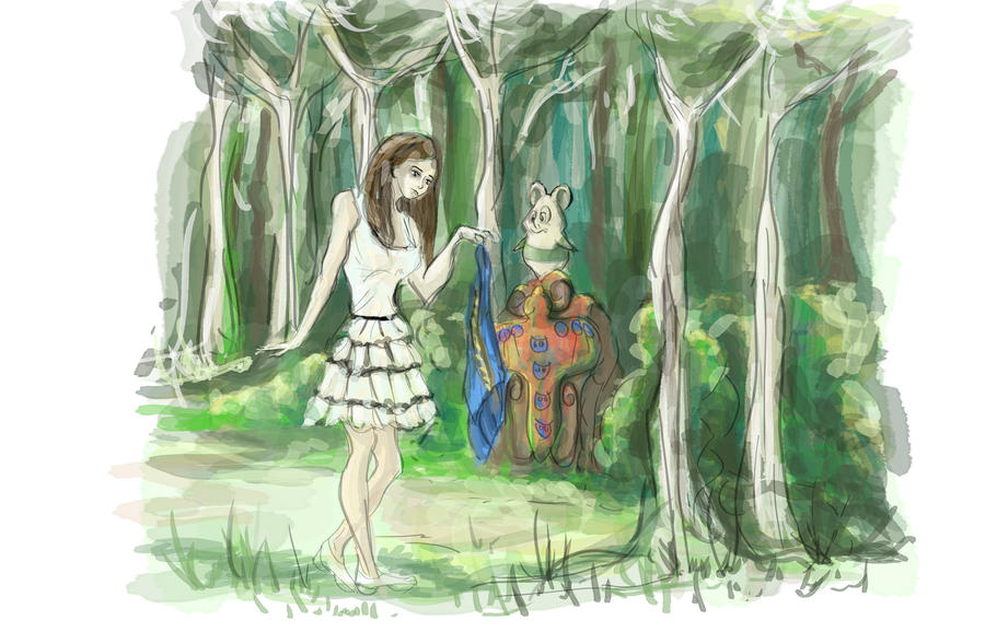 paula concept in the forest