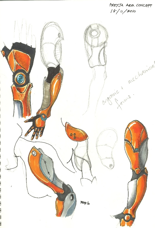 FREYJA mk.II arm concepts