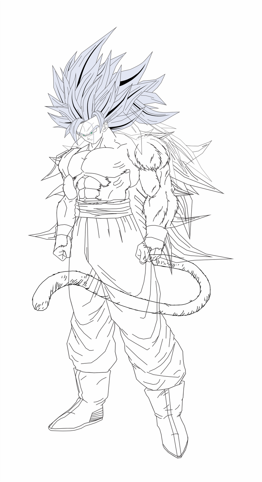 Ssj5 Drawing Goku SSJ5 by ShaksSama on DeviantArt