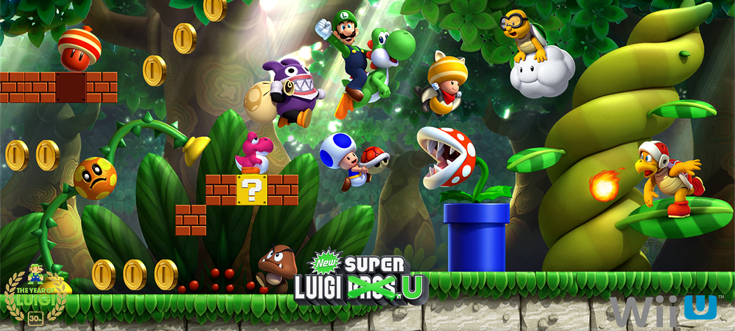 New Super Luigi U Promotional Group Artwork