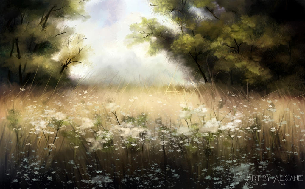 Summer Day - Speed Painting by Aliciane