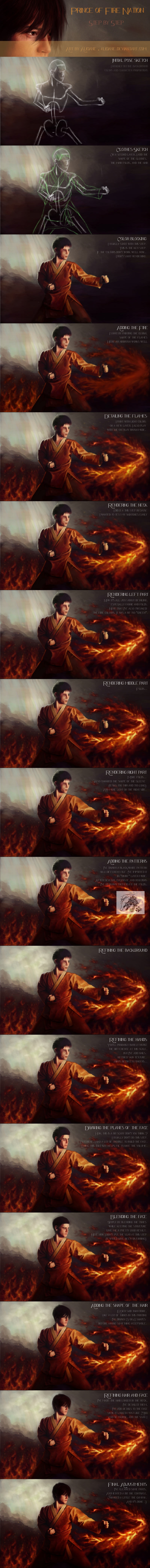 GIMP Process: Prince of Fire Nation - Step by Step