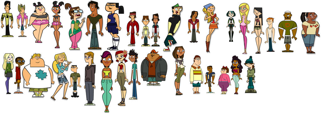 Every Single Total drama character by totaldramafan547 on DeviantArt