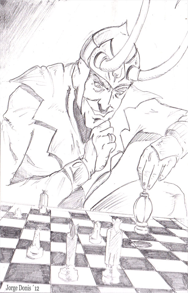 Mischievous Loki by jorgedonis