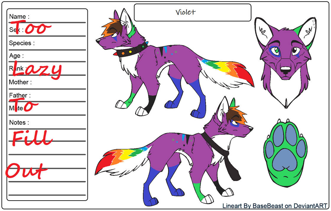 Oc Reference Sheet by Lanilili on DeviantArt