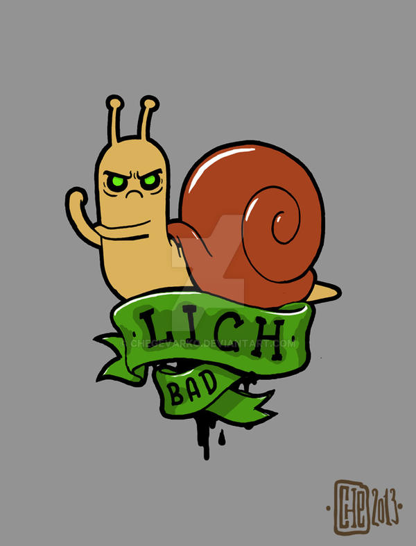 Lich snail tattoo sketch by Chegevarko on DeviantArt
