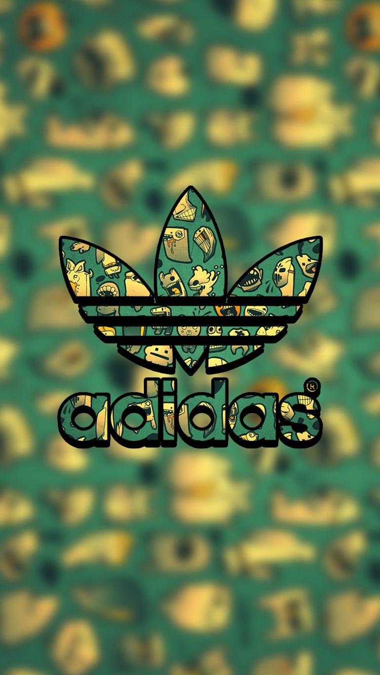 Adidas Lock Screen Logo Wallpaper For