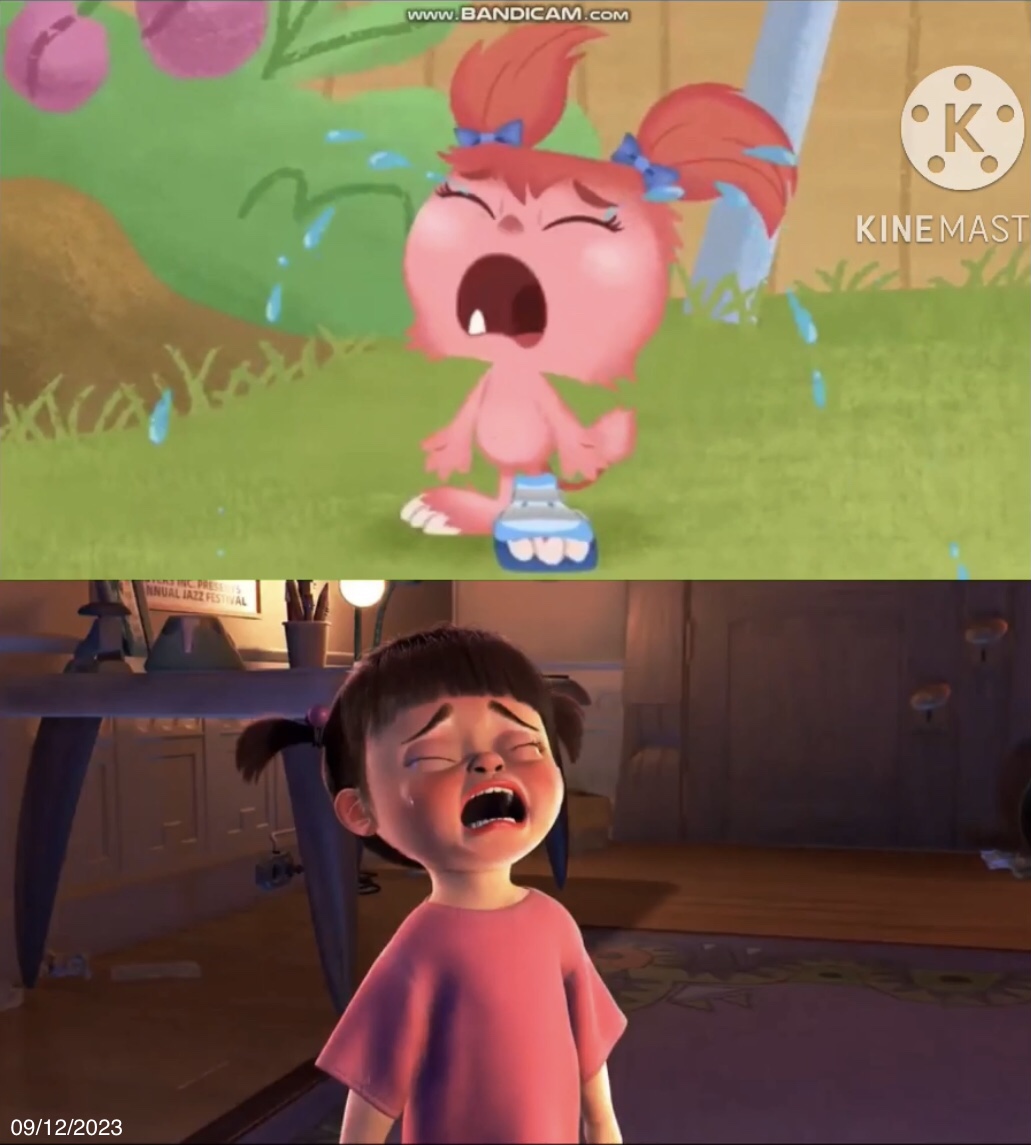 Boo Crying At Computer Tillie Plink and Boo Crying by brianmatthew46 on DeviantArt