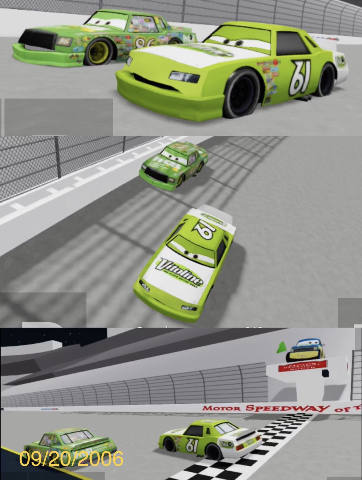 Dinoco Racing Flags Dinoco 400