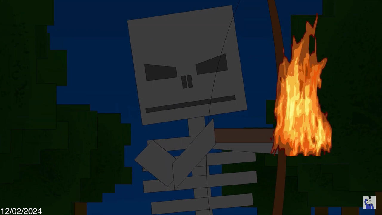 A Minecraft Movie - Skeleton (animated) 9 by brianmatthew46 on DeviantArt