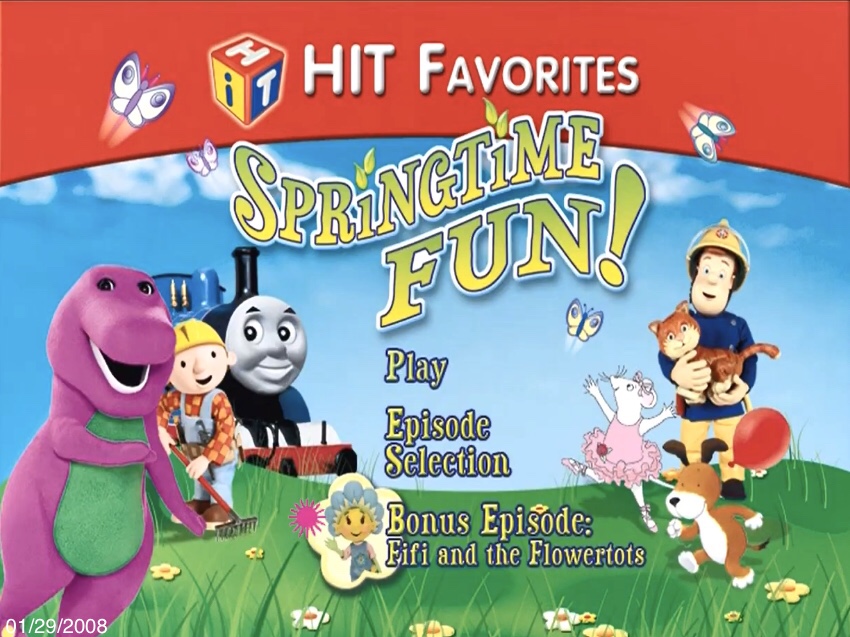 Jump Into Spring HiT Favorites: Springtime Fun! 2008 DVD Menu #1 by brianmatthew46 on ...