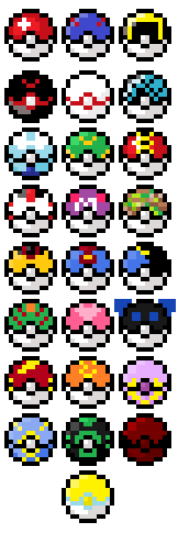 Hisuian Poké Ball : r/PixelArt