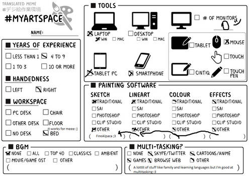 My Art Space Meme