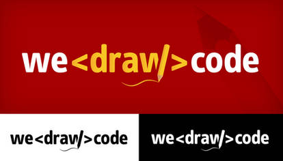 We Draw Code Logo