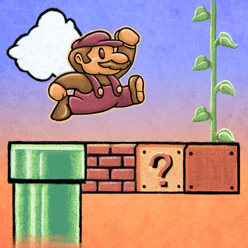 Mario Hinking Mario Jumpin' by likelikes on DeviantArt