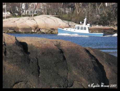 blue boat