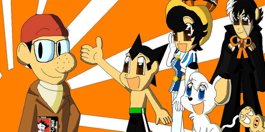 Osamu Tezuka mets Astro Boy and his characters by FTFTheAdvanceToonist on  DeviantArt