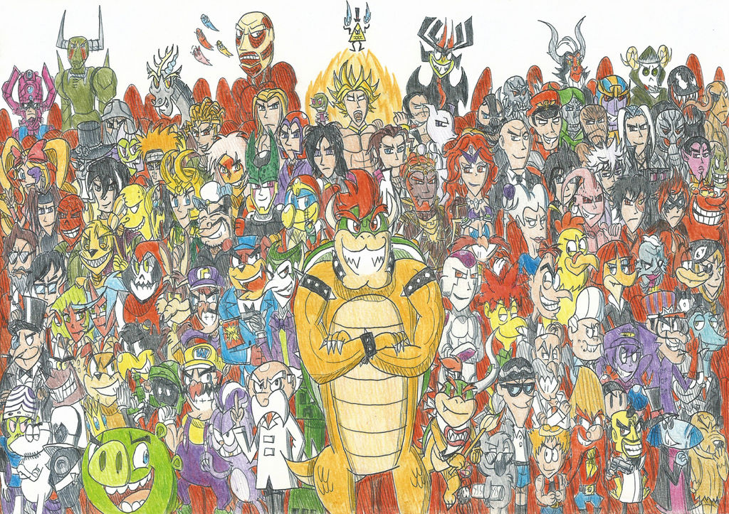 My Pop Cultural Villains All-Stars by FTFTheAdvanceToonist on DeviantArt