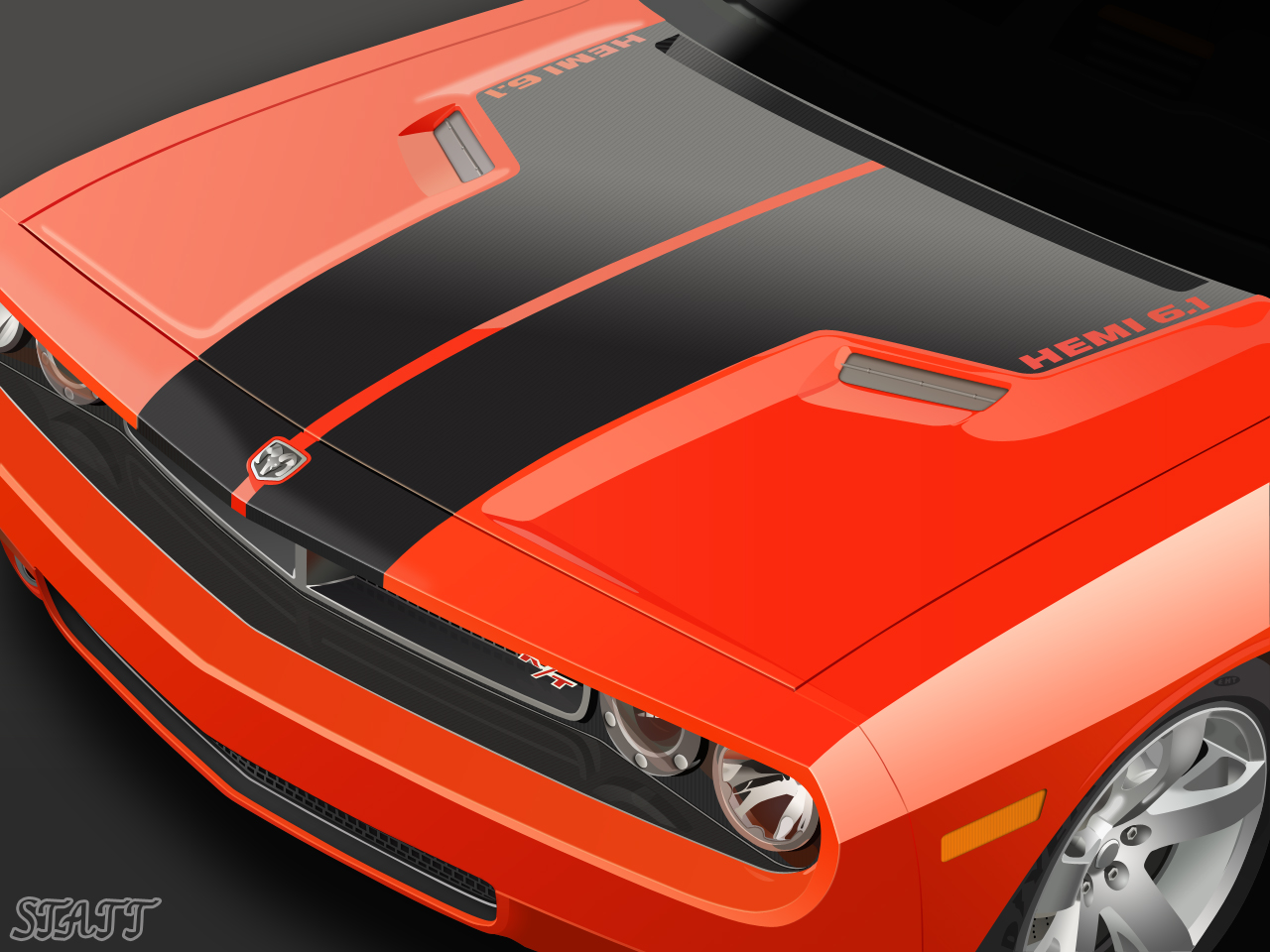 Dodge Challenger Concept Hood