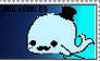 ~ I LOVE WHALES stamp ~