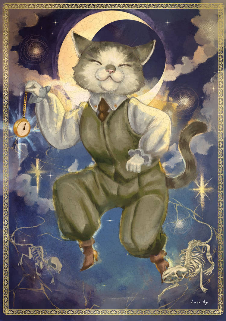 Gato Lunar by LunaAyArts on DeviantArt