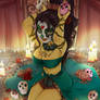 Coloring : Mexican Skull Girl