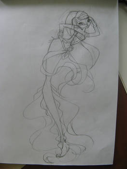Primavere Mermaid sketch