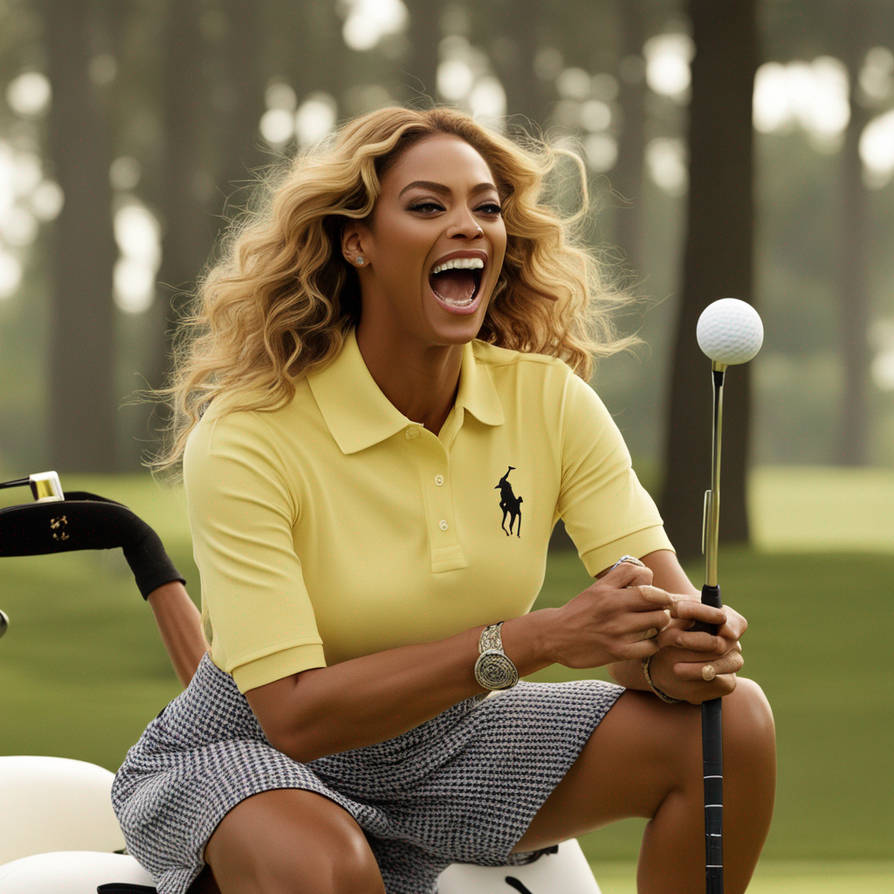 Beyonce after winning a tie game of golf with riri by aarongag on ...