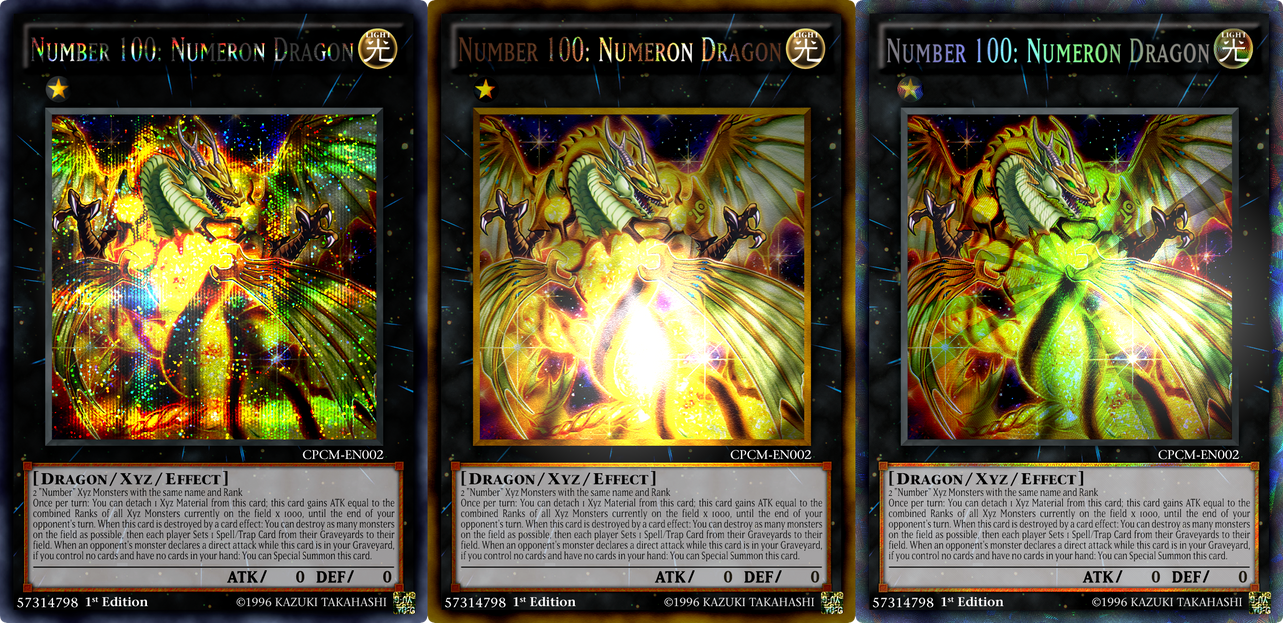 yugioh number 100 numeron dragon deck SPECIAL Anime ONLY Card Lot of 1 = 100: A single individual card from the Yu Number 100 Numeron Dragon OTK