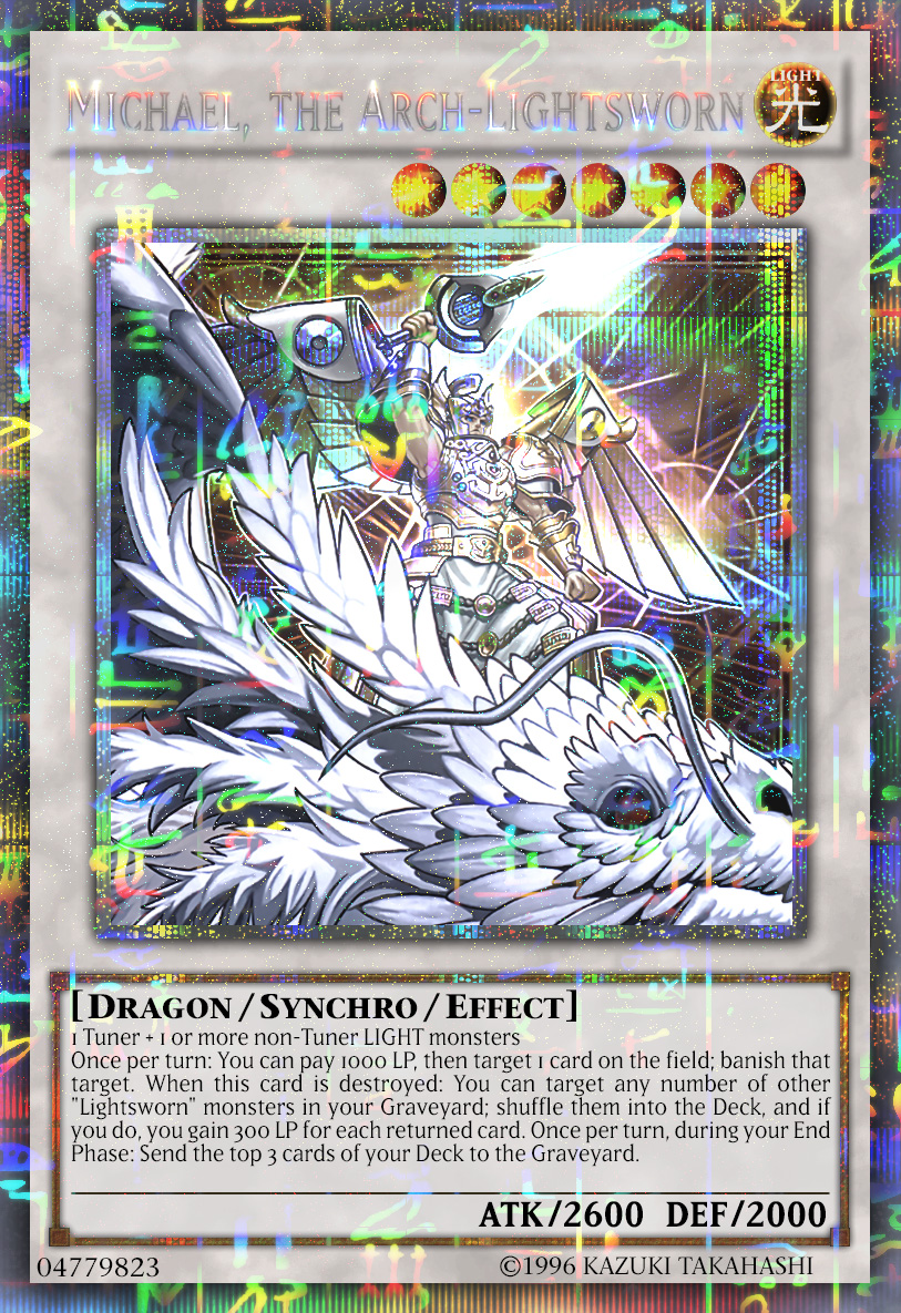 michaels yugioh cards Yu-Gi-Oh! - Michael, The Arch-Lightsworn (SDLI-EN036) - Structure Deck: Realm of Light - 1st Edition Michael, the Arch-Lightsworn (Extra Secret)