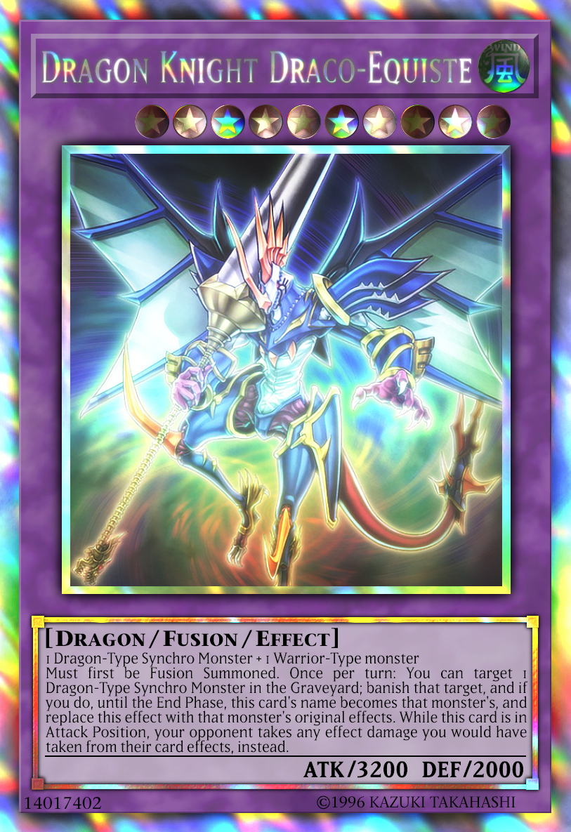 Dragon Knight Draco-Equiste (Mirage Rare) by sangmaitre on DeviantArt Dragon Knight Draco-Equiste (Mirage Rare) by sangmaitre on DeviantArt