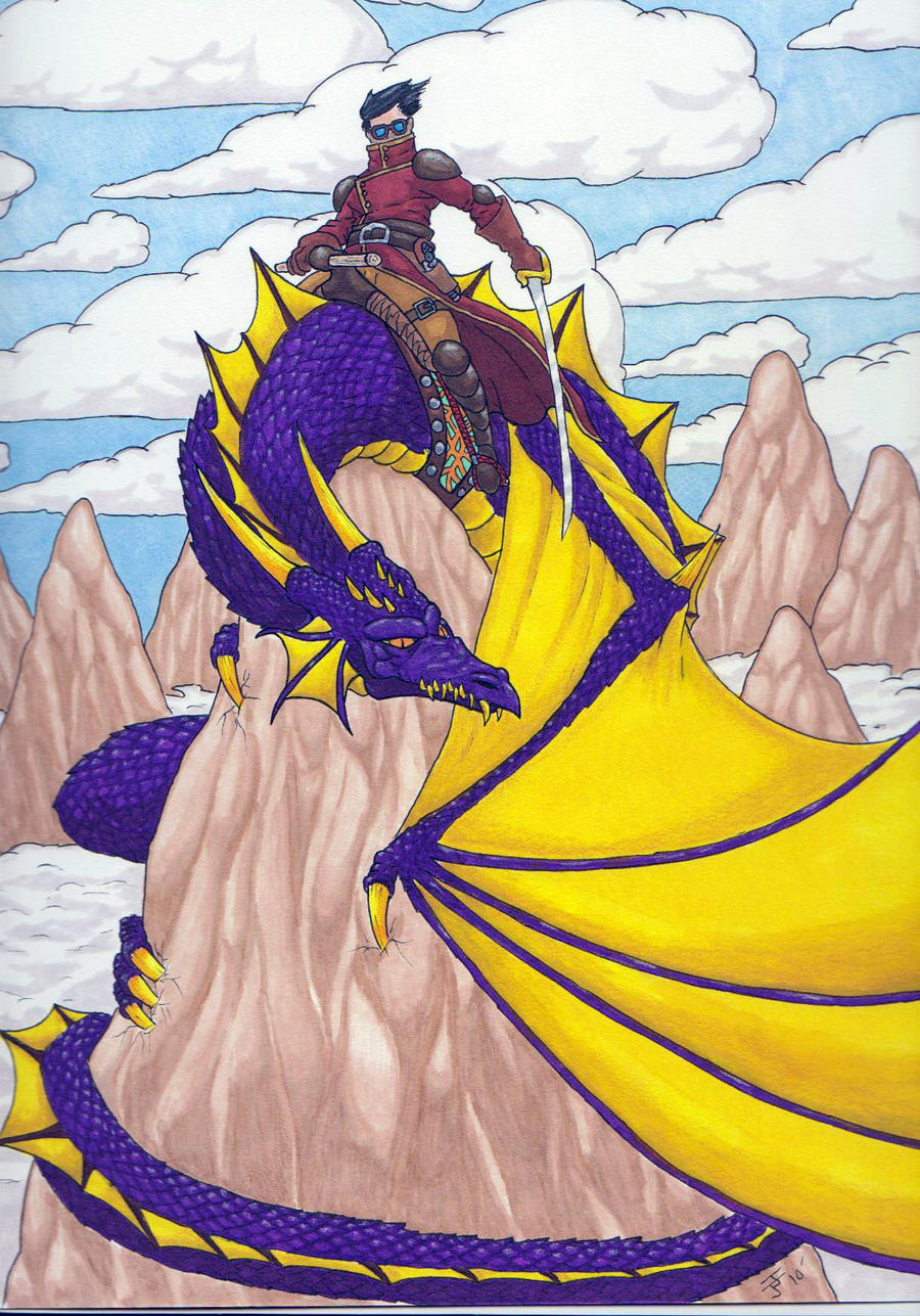 Dragon and Rider by vermithrax40 on DeviantArt