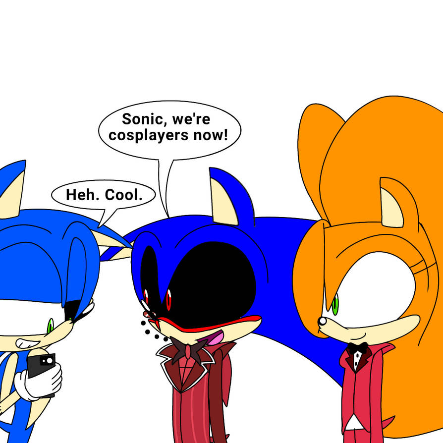 Bug and EXE are cosplayers yippee by Bugcraft10 on DeviantArt
