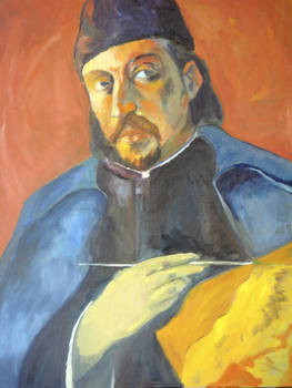 Self portrait of Paul Gaugin