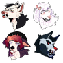 YCH doggo heads [finished]