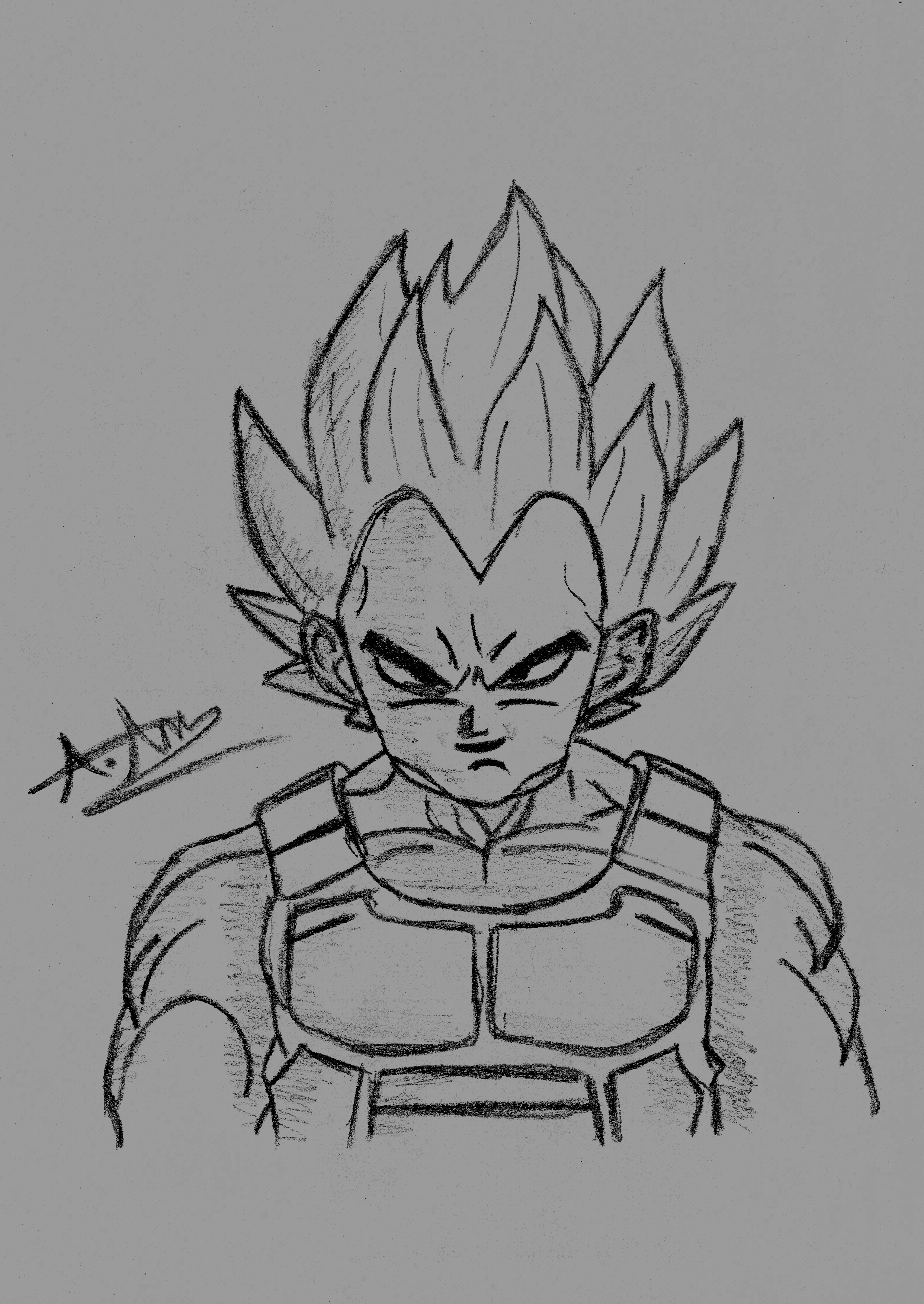 Dragon Ball Z - Vegeta Sketch by SlotheriuS on DeviantArt