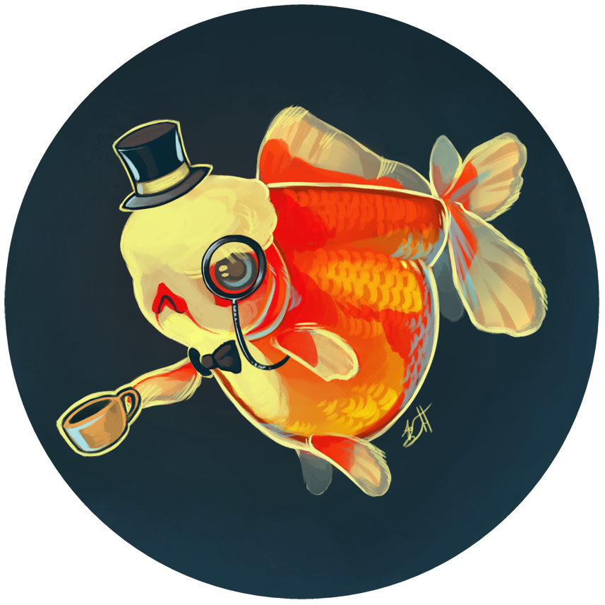 Dapper Fish Dapper Goldfish by lauren-bennett on DeviantArt