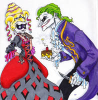 Joker and Harley-- Masquerade