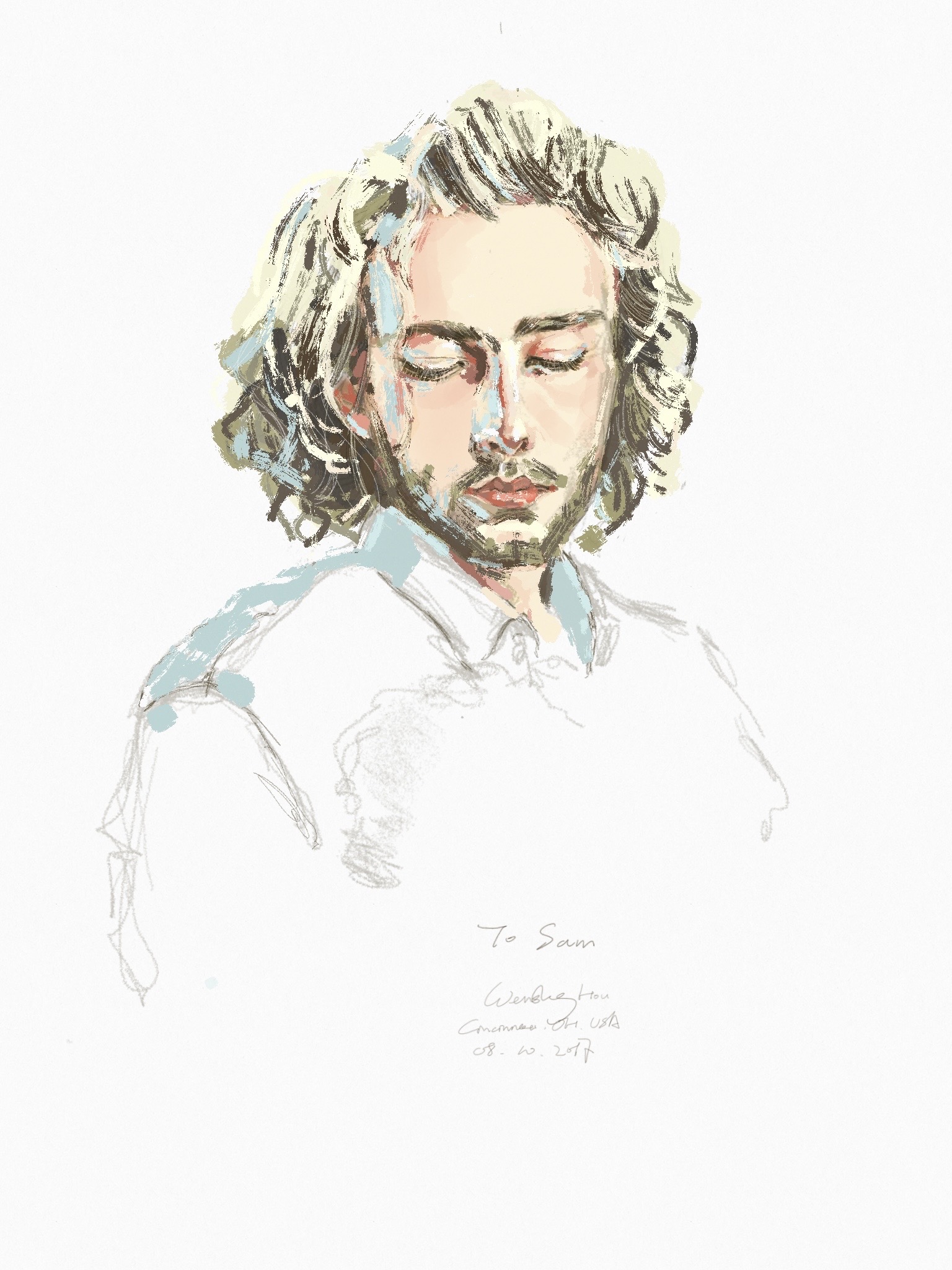 Sam, portrait by callmeIsaac on DeviantArt
