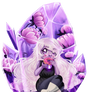 Amethyst trapped in her Gem