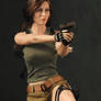 Lara Croft takes aim 