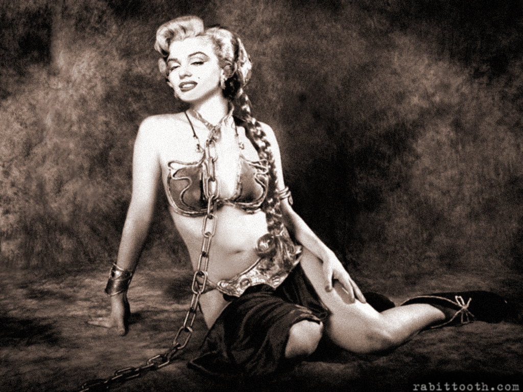 Monroe as Huttslayer Leia Sepia