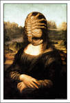 Mona Lisa with Facehugger ( da Vinci / Alien )