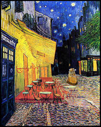 Dr. Who at Cafe Terrace (Dr.Who/Van Gogh)