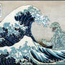 Godzilla Off Kanagawa (  Hokusai / Godzilla )