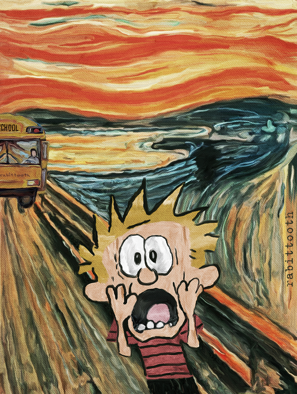 The Back to School Scream (Calvin / Munch)