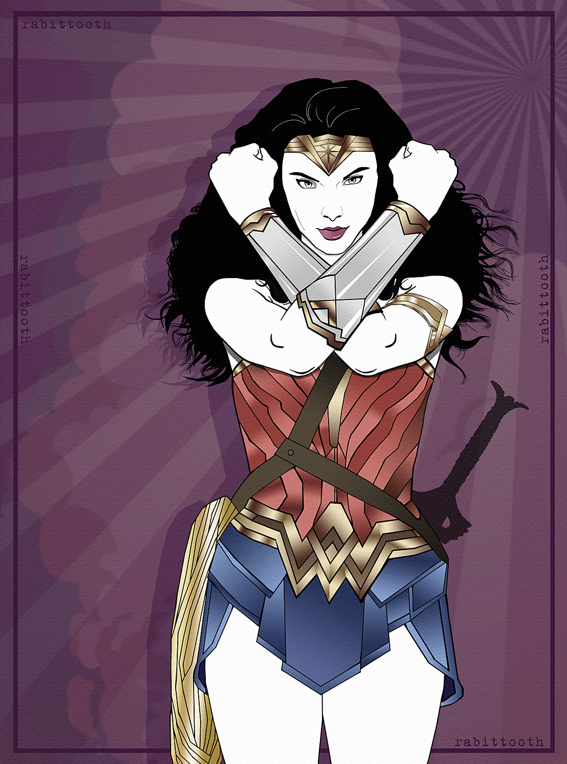 Amazon (Wonder Woman / Patrick Nagel) by Rabittooth