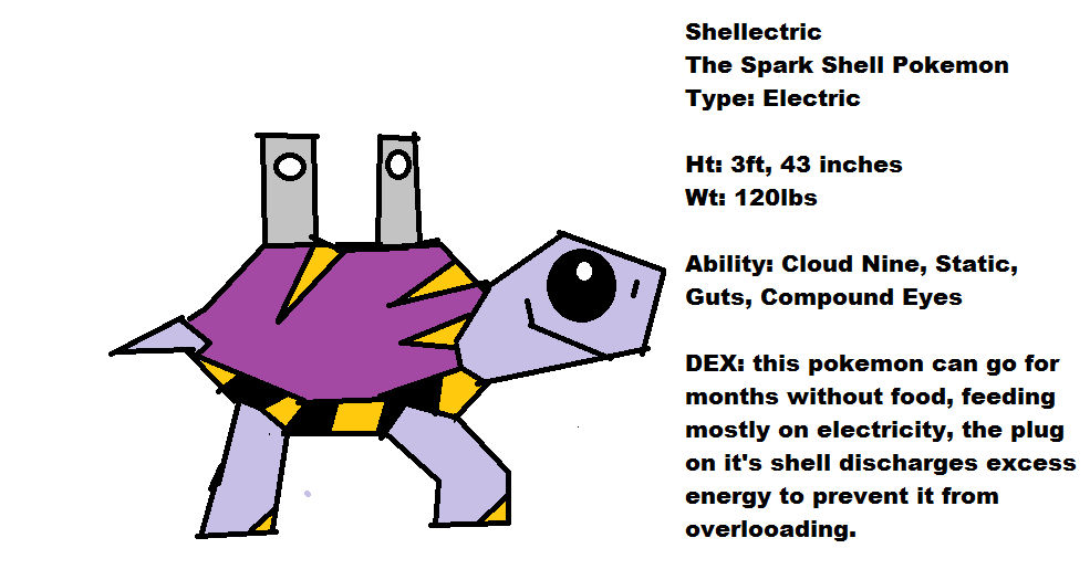Fakemon- Shellectric by MC-Laboratories on DeviantArt